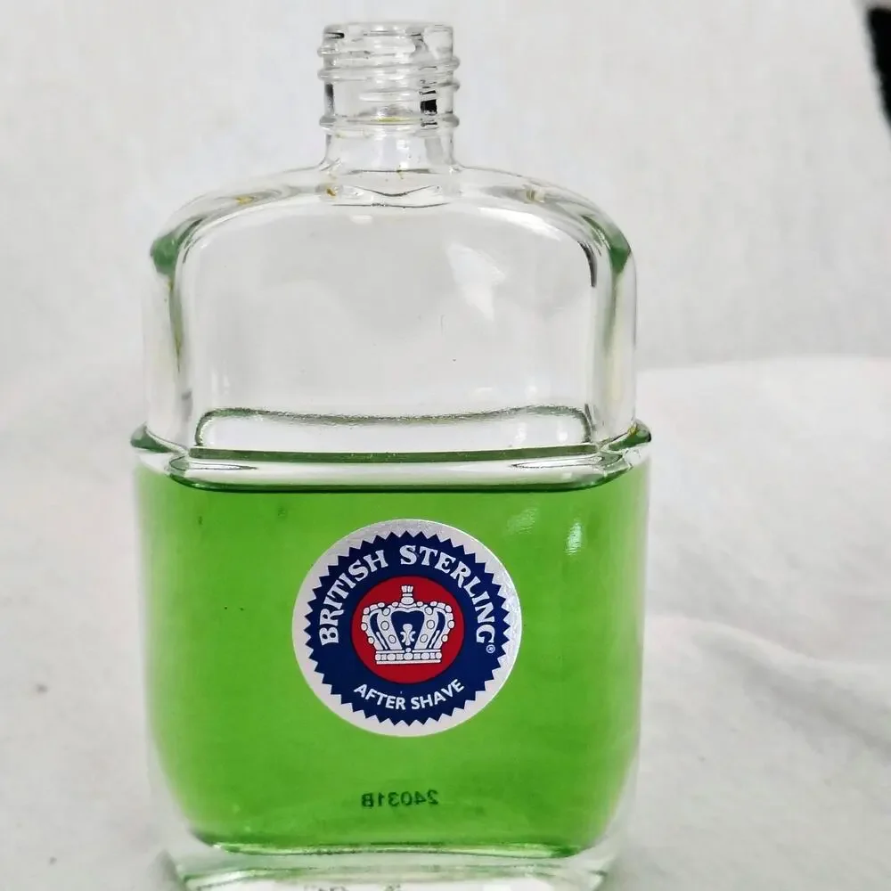 British Sterling After Shave Splash 3.8 oz Vintage Dana Fragrance 50% Full